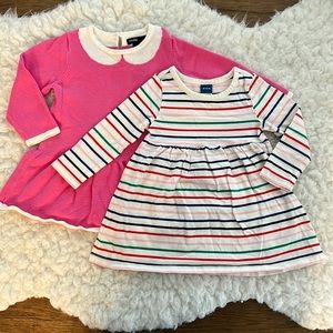 BabyGap and OldNavy 6-12month Girl Long-sleeve Dresses